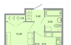 Продам 1 комнатную квартиру 32 м2 картинка из объявления