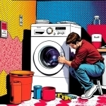 Профессиональный ремонт стиральных машин с выездом картинка из объявления