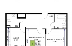 Продам 2 комнатную квартиру 51 м2 в объявлении 10 фото Продам 2 комнатную квартиру 51 м2 картинка из объявления