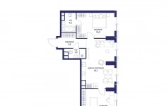 Продам 2 комнатную квартиру 66.7 м2 картинка из объявления