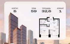 Продам 1 комнатную квартиру 32.63 м2 в объявлении 10 фото Продам 1 комнатную квартиру 32.63 м2 картинка из объявления