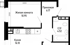 Продам 2 комнатную квартиру 51.11 м2 картинка из объявления