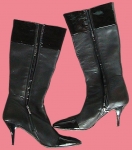 сапоги  женские, черные почти новые итальянские картинка из объявления