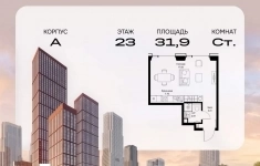 Продам 1 комнатную квартиру 31.9 м2 в объявлении 10 фото Продам 1 комнатную квартиру 31.9 м2 картинка из объявления