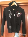 Толстовка новая ed hardy 46 м черная замок капюшон хлопок стразы в объявлении 4 фото Толстовка новая ed hardy 46 м черная замок капюшон хлопок стразы картинка из объявления