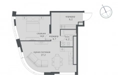 Продам 1 комнатную квартиру 59.6 м2 в объявлении 10 фото Продам 1 комнатную квартиру 59.6 м2 картинка из объявления