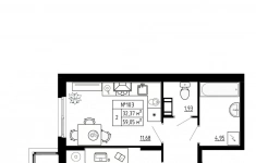 Продам 2 комнатную квартиру 59.05 м2 в объявлении 10 фото Продам 2 комнатную квартиру 59.05 м2 картинка из объявления