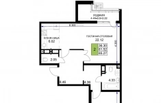 Продам 2 комнатную квартиру 65.27 м2 в объявлении 10 фото Продам 2 комнатную квартиру 65.27 м2 картинка из объявления