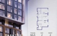 Продам 2 комнатную квартиру 66.8 м2 в объявлении 10 фото Продам 2 комнатную квартиру 66.8 м2 картинка из объявления