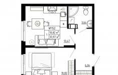 Продам 1 комнатную квартиру 33.97 м2 в объявлении 10 фото Продам 1 комнатную квартиру 33.97 м2 картинка из объявления