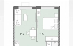 Продам 1 комнатную квартиру 34.7 м2 в объявлении 10 фото Продам 1 комнатную квартиру 34.7 м2 картинка из объявления