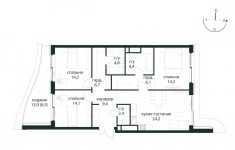 Продам 3 комнатную квартиру 109.1 м2 картинка из объявления