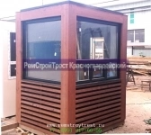 Пост охраны 1,6х1,6х2,5м, бруски лиственницы экостиль картинка из объявления