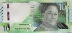 Банкнота Перу 10 солей 2019 года картинка из объявления