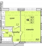 Продается однокомнатная квартира картинка из объявления