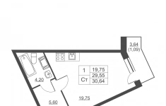 Продам 1 комнатную квартиру 29 м2 картинка из объявления