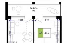 Продам 2 комнатную квартиру 48.7 м2 в объявлении 10 фото Продам 2 комнатную квартиру 48.7 м2 картинка из объявления