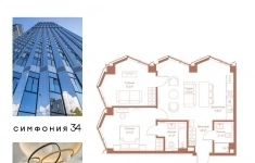 Продам 2 комнатную квартиру 69.1 м2 в объявлении 10 фото Продам 2 комнатную квартиру 69.1 м2 картинка из объявления