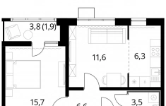 Продам 2 комнатную квартиру 46.9 м2 в объявлении 10 фото Продам 2 комнатную квартиру 46.9 м2 картинка из объявления