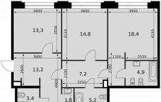 Продам 3 комнатную квартиру 128 м2 в объявлении 10 фото Продам 3 комнатную квартиру 128 м2 картинка из объявления