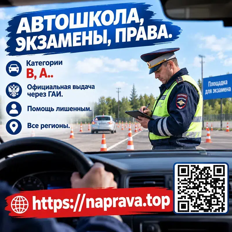 Права права без автошколы? С проводкой. Мы поможем получить официальное ВУ. картинка из объявления