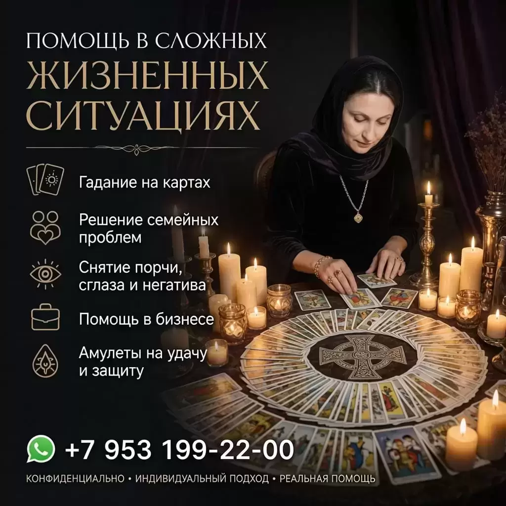 Гадание на картах. Помощь в сложных жизненных ситуациях картинка из объявления