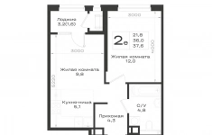 Продам 2 комнатную квартиру 37.6 м2 в объявлении 10 фото Продам 2 комнатную квартиру 37.6 м2 картинка из объявления