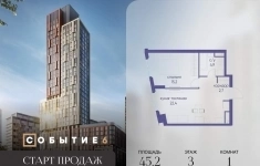 Продам 1 комнатную квартиру 45.2 м2 картинка из объявления
