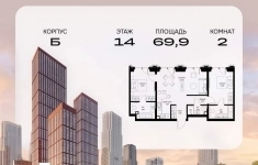 Продам 2 комнатную квартиру 69.94 м2 в объявлении 10 фото Продам 2 комнатную квартиру 69.94 м2 картинка из объявления