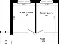 Продам 2 комнатную квартиру 62 м2 картинка из объявления