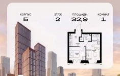 Продам 1 комнатную квартиру 32.91 м2 в объявлении 10 фото Продам 1 комнатную квартиру 32.91 м2 картинка из объявления