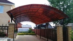 Навесы из поликарбоната в Сергиевом посаде хотьково щёлково в объявлении 1 фото Навесы из поликарбоната в Сергиевом посаде хотьково щёлково картинка из объявления