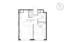 Продам 1 комнатную квартиру 57.7 м2 в объявлении 10 фото Продам 1 комнатную квартиру 57.7 м2 картинка из объявления