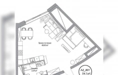 Продам 1 комнатную квартиру 54.1 м2 в объявлении 5 фото Продам 1 комнатную квартиру 54.1 м2 картинка из объявления