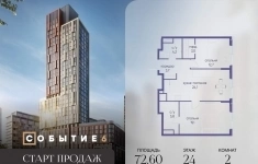 Продам 2 комнатную квартиру 72.6 м2 в объявлении 10 фото Продам 2 комнатную квартиру 72.6 м2 картинка из объявления