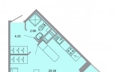 Продам 1 комнатную квартиру 30.5 м2 картинка из объявления