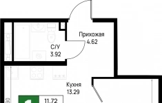 Продам 1 комнатную квартиру 35.57 м2 в объявлении 10 фото Продам 1 комнатную квартиру 35.57 м2 картинка из объявления