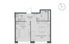 Продам 1 комнатную квартиру 49.2 м2 в объявлении 10 фото Продам 1 комнатную квартиру 49.2 м2 картинка из объявления