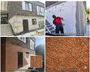 Профессиональная отделка цоколя штукатуркой «Короед» картинка из объявления