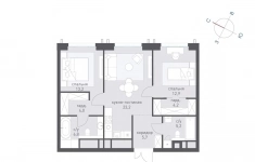 Продам 2 комнатную квартиру 76.3 м2 картинка из объявления