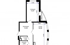 Продам 2 комнатную квартиру 66 м2 картинка из объявления