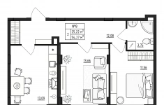 Продам 2 комнатную квартиру 54 м2 в объявлении 10 фото Продам 2 комнатную квартиру 54 м2 картинка из объявления