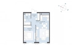 Продам 1 комнатную квартиру 56.4 м2 картинка из объявления