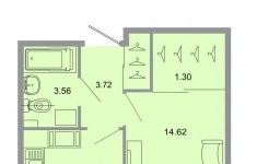 Продам 1 комнатную квартиру 33.1 м2 картинка из объявления