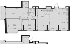 Продам 6 комнатную квартиру 211.9 м2 в объявлении 10 фото Продам 6 комнатную квартиру 211.9 м2 картинка из объявления
