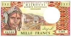 Банкнота 1000 франков. Джибути. в объявлении 2 фото Банкнота 1000 франков. Джибути. картинка из объявления