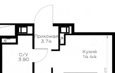 Продам 1 комнатную квартиру 36.75 м2 в объявлении 9 фото Продам 1 комнатную квартиру 36.75 м2 картинка из объявления