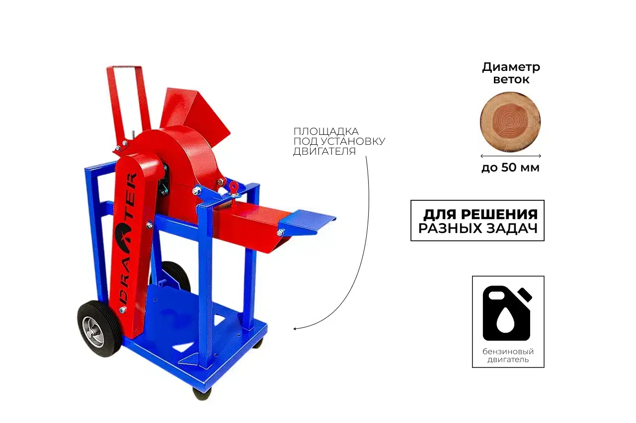 Садовый измельчитель DRAXTER У-250 без двигателя картинка из объявления