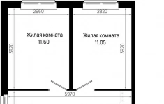 Продам 2 комнатную квартиру 61.44 м2 картинка из объявления