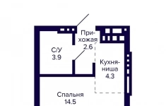 Продам 1 комнатную квартиру 25.3 м2 в объявлении 10 фото Продам 1 комнатную квартиру 25.3 м2 картинка из объявления